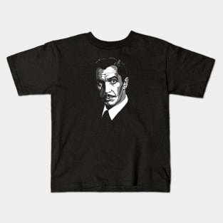 Vincent Price greyscale Kids T-Shirt